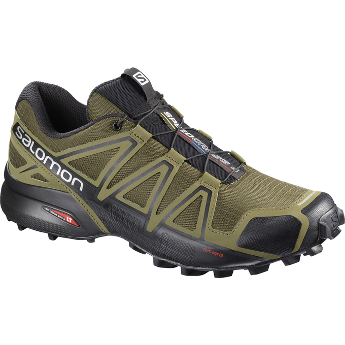 SALOMON SPEEDCROSS 4 Philippines - Men's Trail Running Shoes - Khaki/Black | 920685-IOF